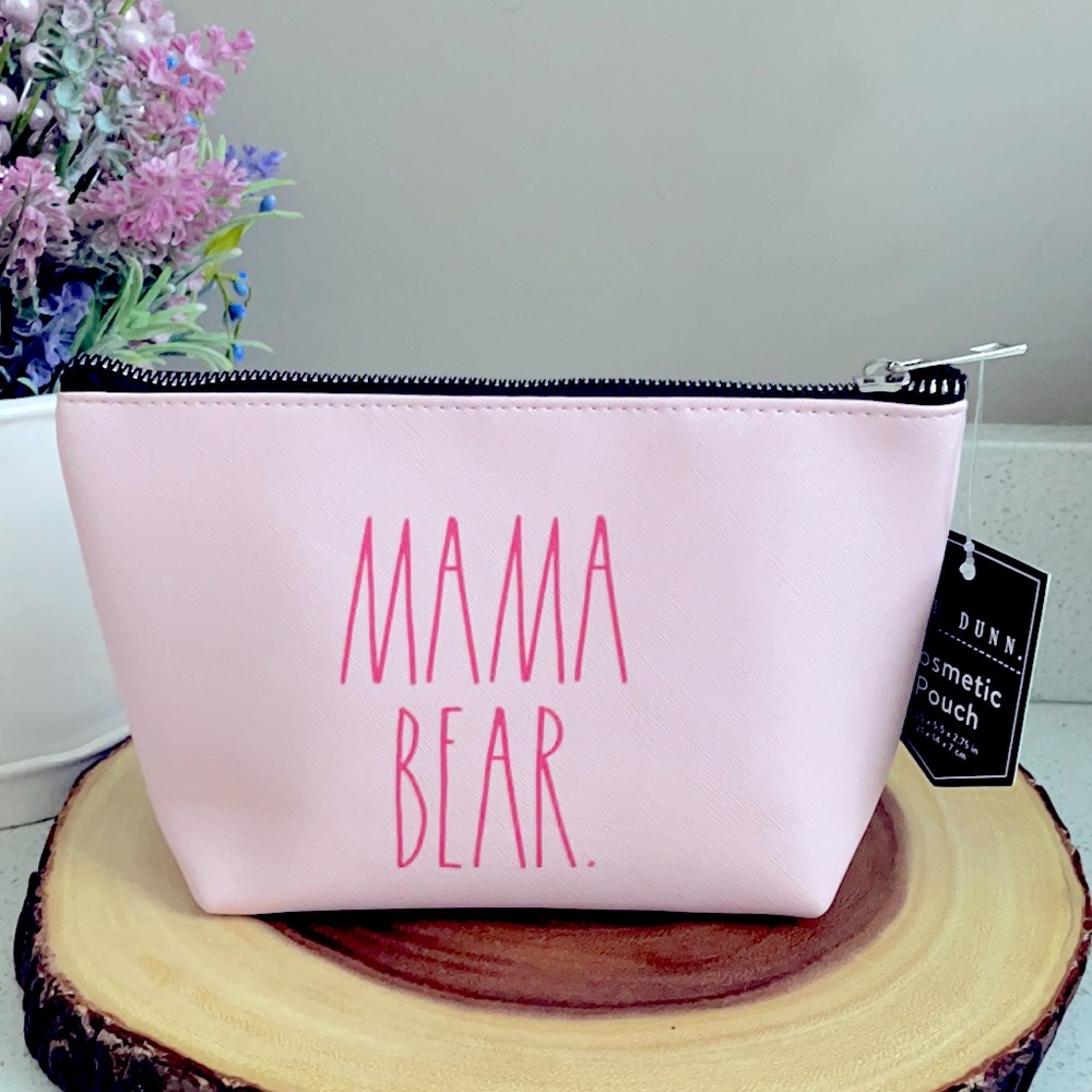 ❗️RAE DUNN MAMA BEAR PINK MAKEUP COSMETIC ZIP POUCH - Picture 8 of 8